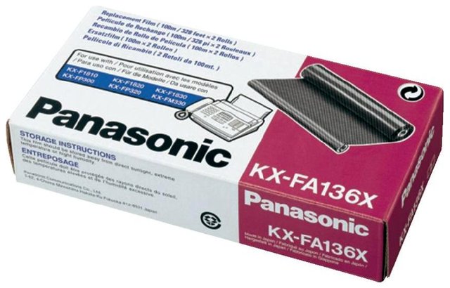 Folia do faksu Panasonic KX-F1015 2x100 Folia do faksu Panasonic KX-F1015 2x100